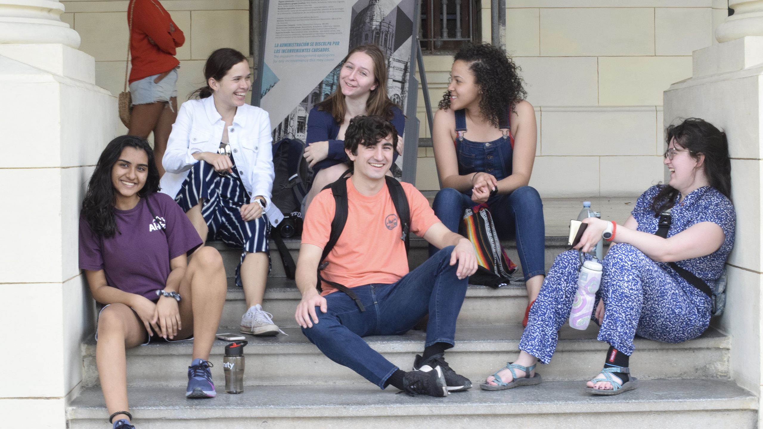 Students in Candler Hall