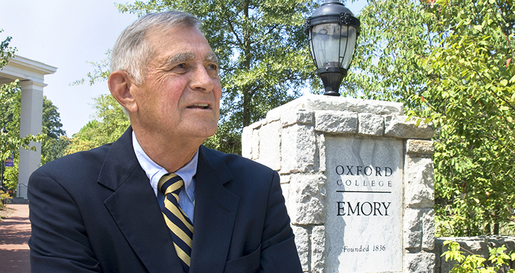 Alumnus Hugh Tarbutton Jr. 84Ox presented a gift to the college to establish the Tarbutton Leadership Fellows Program in memory of his father, Hugh Tarbutton Sr. 52Ox 55B (above).