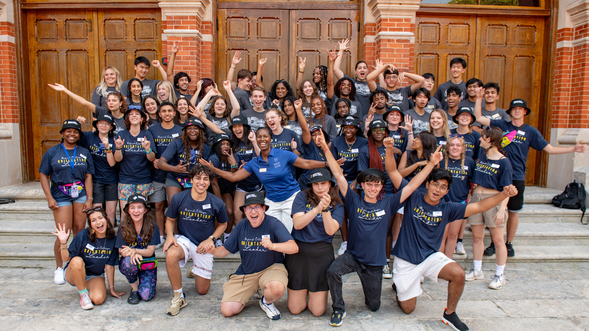 Dean Badia Ahad with Orientation Leaders