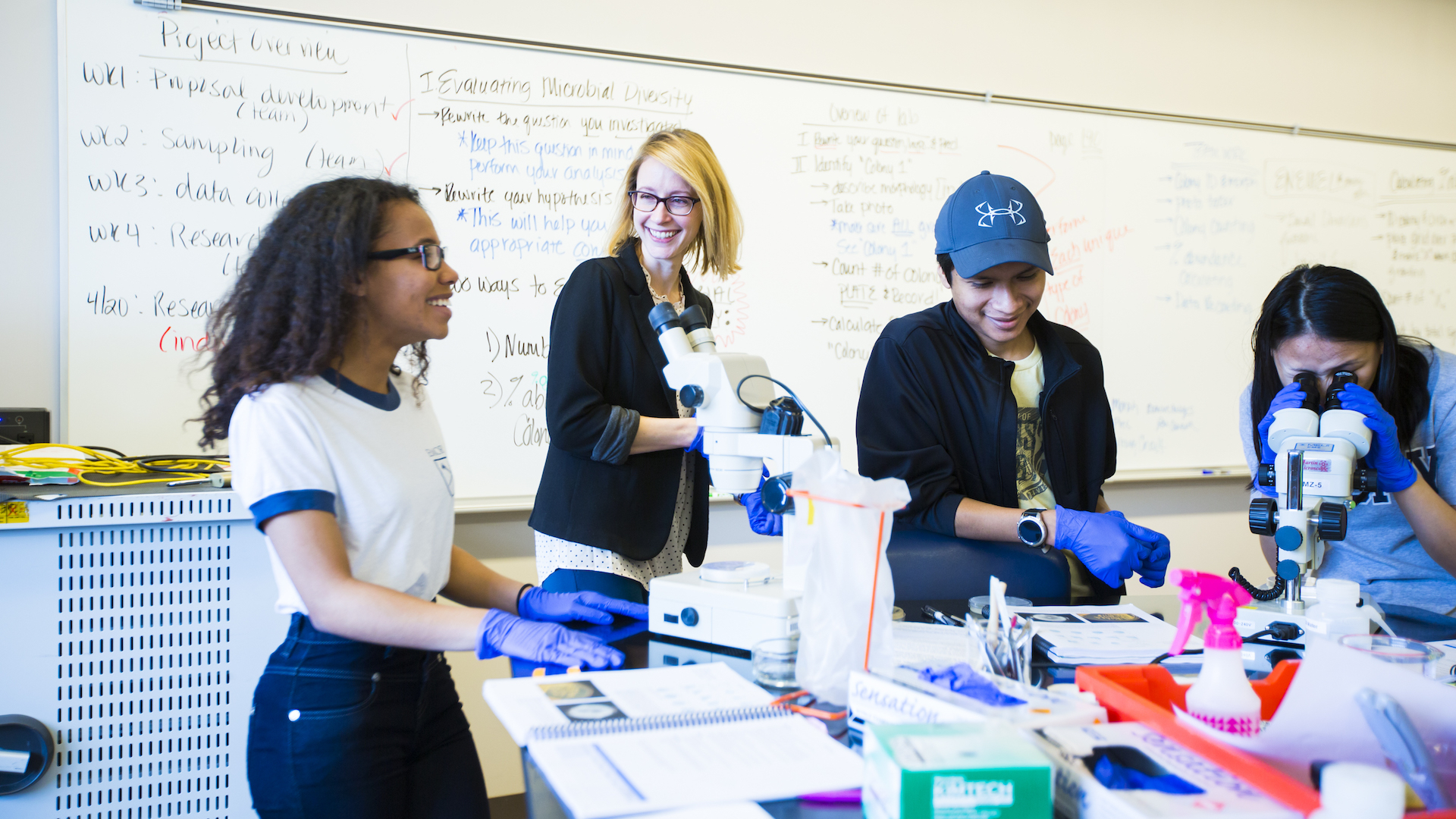 Lab work at Oxford College