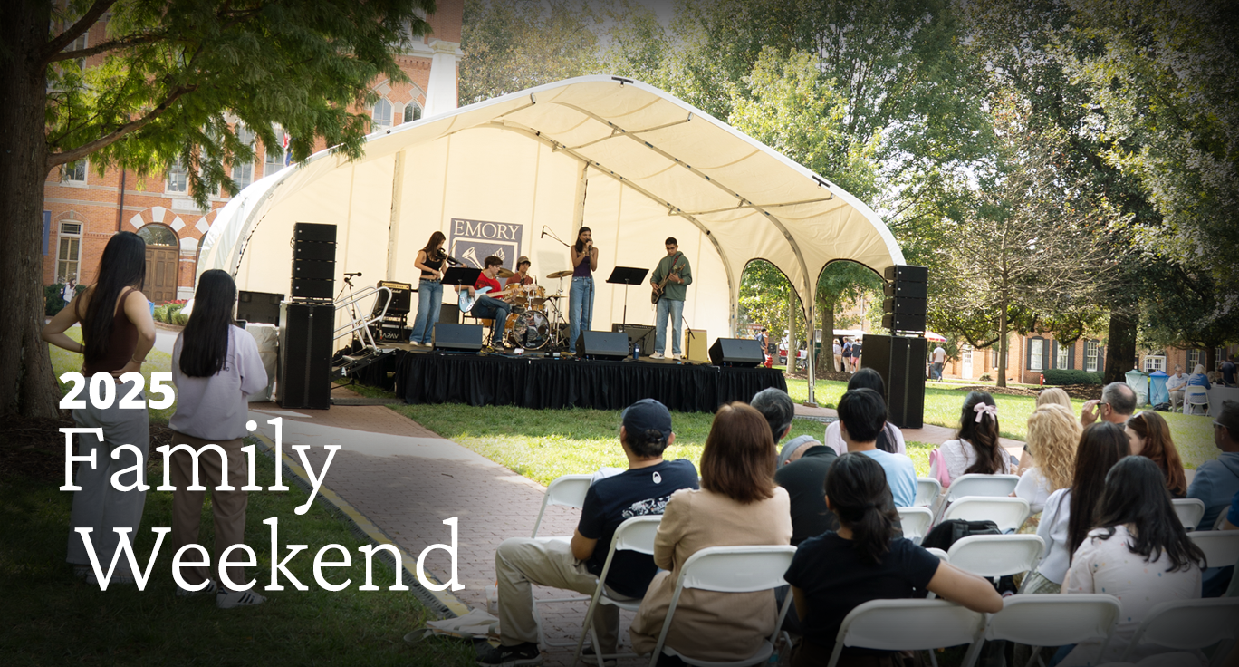 A record-breaking crowd gathered for this year’s Family Weekend and Ideas Festival Emory on Oxford’s campus