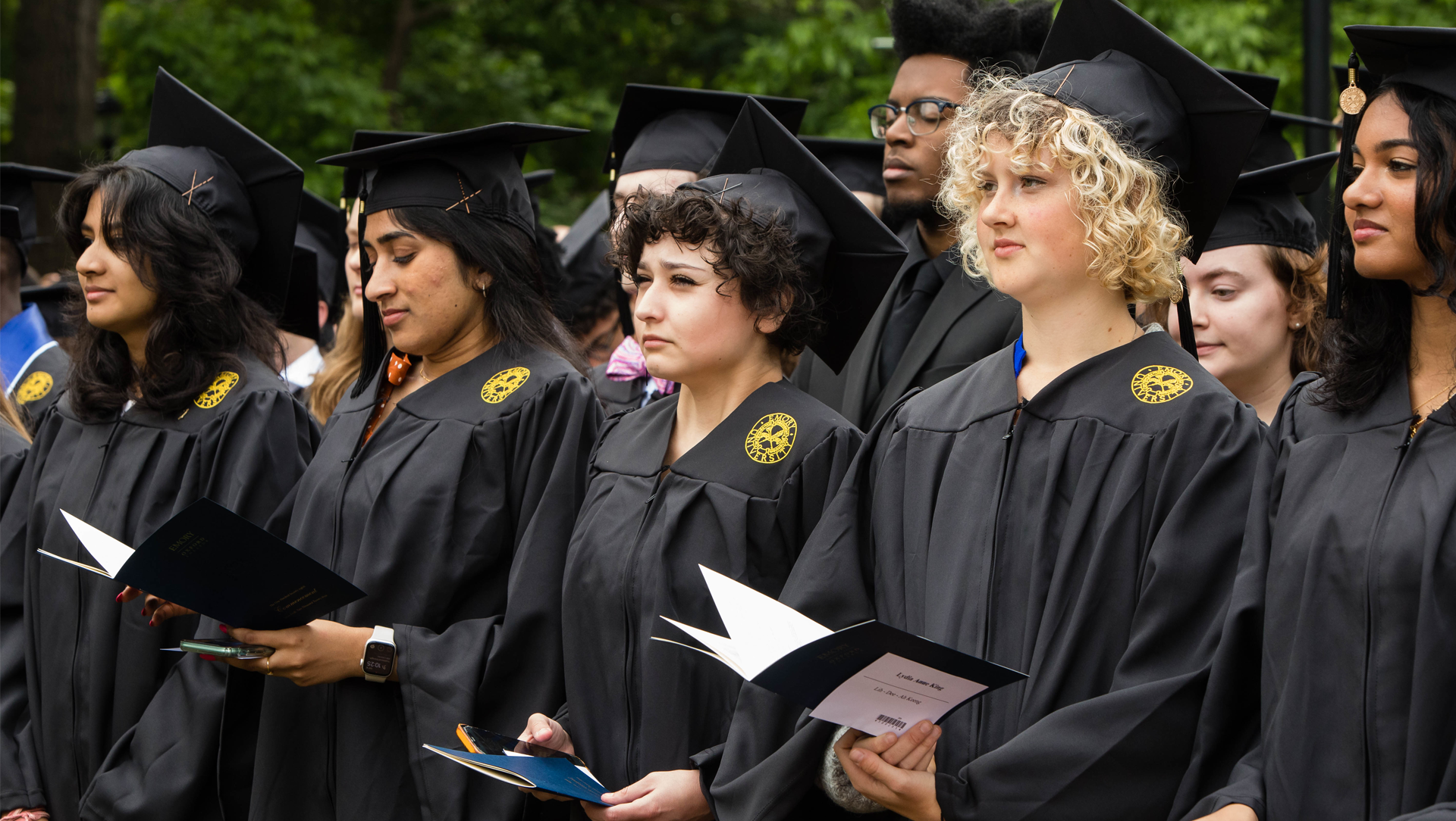 Students at Oxford Commencement